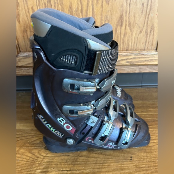 Salomon Evolution Performa 8.0 282mm Mens US Size 6.0 Womens 7.0 Ski Boots - Picture 5 of 12